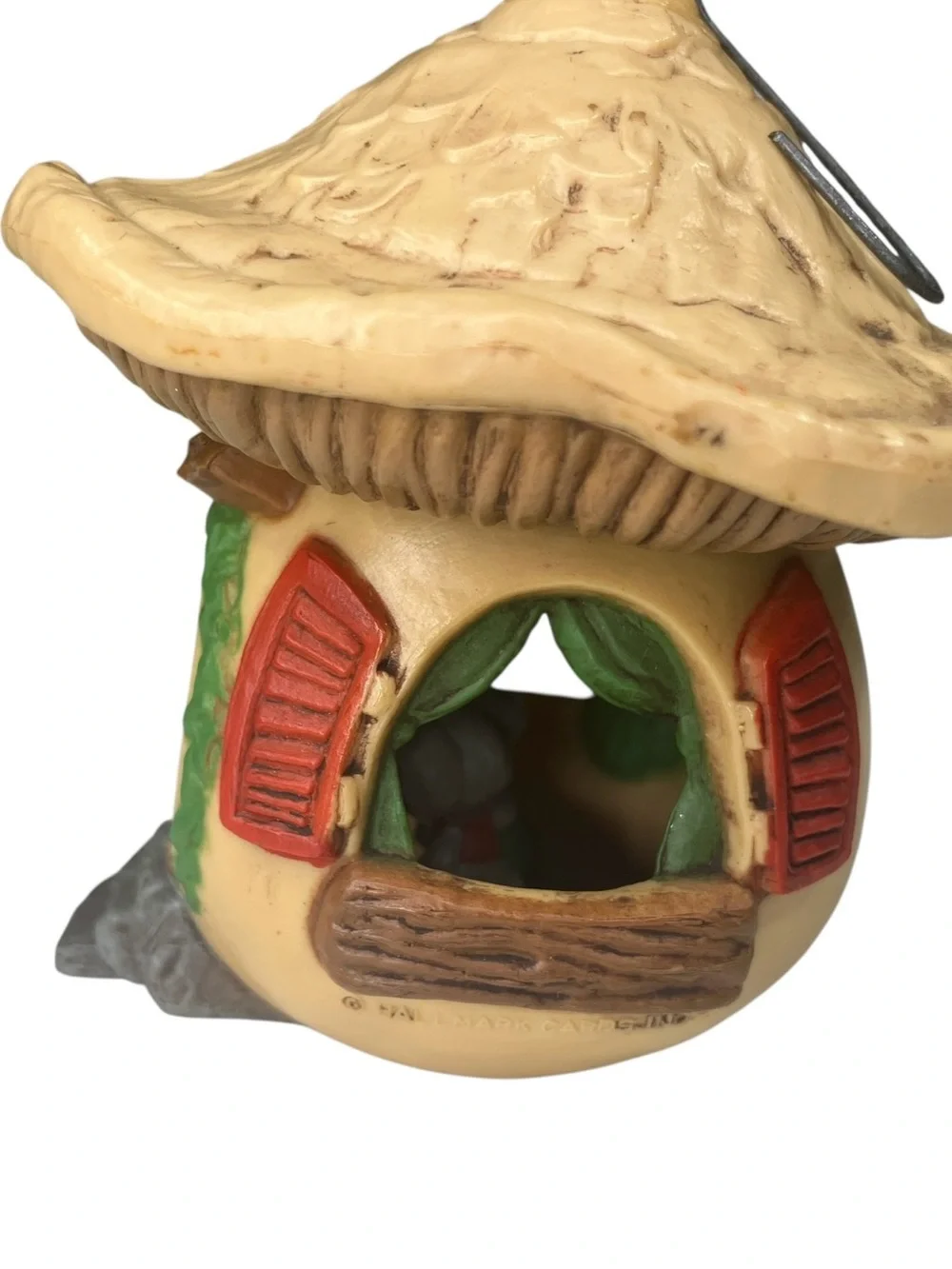 Vintage 1978 Hallmark Keepsake Christmas Ornament Animal Home Mushroom Mouse
